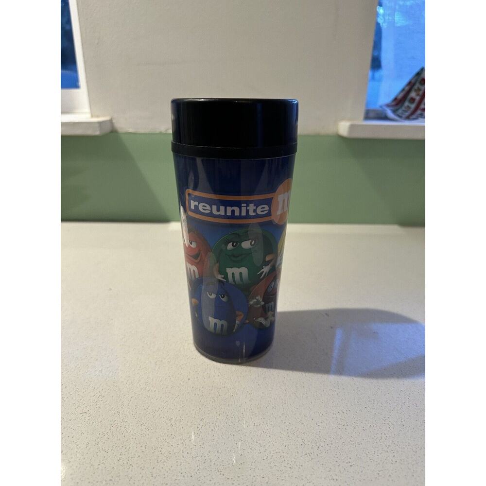 Rare Travel Mug M&M'S Plastic Advertising Reunite - 2011